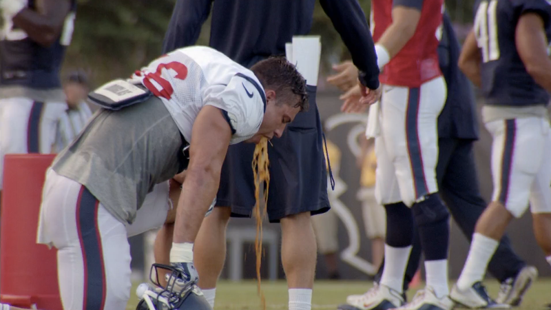 Illustration for article titled Brian Cushing Barfed So Much On Hard Knocks